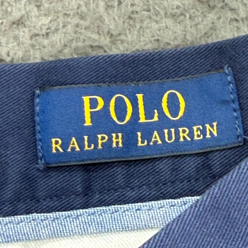 Polo Ralph Lauren Shorts Mens 31 Blue Chino Twill Flat Front Casual‎ Classic